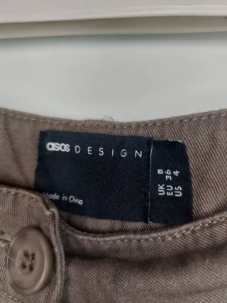 Pantaloni ASOS DESIGN Vintage Donna Marrone