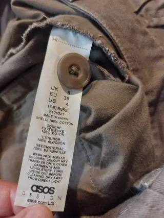 Pantaloni ASOS DESIGN Vintage Donna Marrone