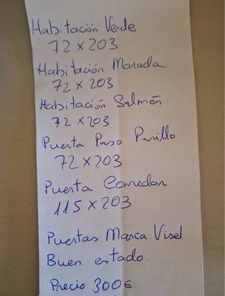 Puerta de madera interior