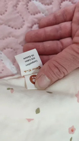 Saco arrullo bebé flor rosa