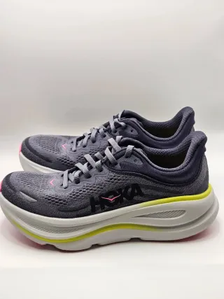 Zapatillas Hoka Bondi 9 Unisex Gris/Rosa