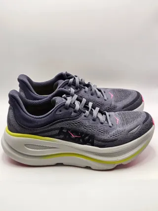 Zapatillas Hoka Bondi 9 Unisex Gris/Rosa