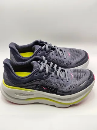 Zapatillas Hoka Bondi 9 Unisex Gris/Rosa