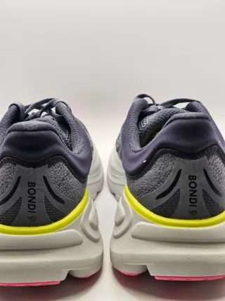 Zapatillas Hoka Bondi 9 Unisex Gris/Rosa