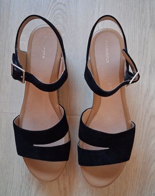 Sandalias Stonefly Piel Negras Talla 40