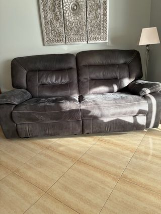 Sofá de 2 plazas gris