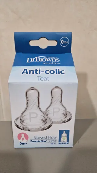 2 Tetinas Dr Browns Anti-colic Flujo Lento 0m+
