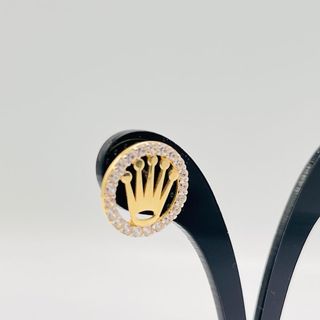 PENDIENTES CORONA 18K