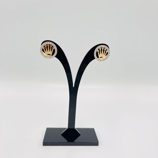 PENDIENTES CORONA 18K