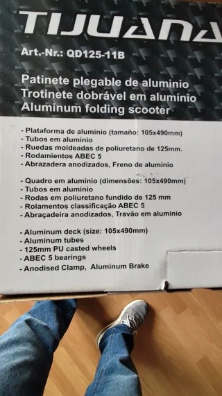 Patinete Tijuana Azul, Naranja y negro