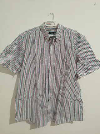 Camisa Dustin Rayas Multicolor Manga Corta