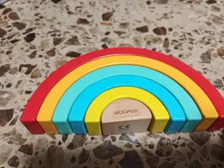 Puzzle Arcoíris Montessori Madera