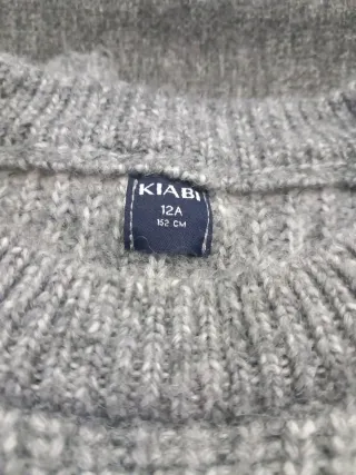 Jersey rayas gris y blanco Talla 12