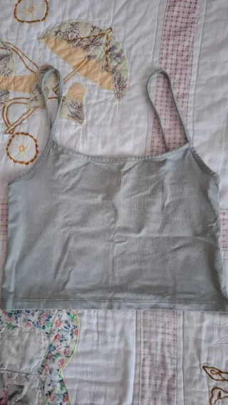 Pack 2 Crop Tops Tirantes Stradivarius Talla S