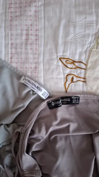 Pack 2 Crop Tops Tirantes Stradivarius Talla S