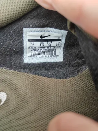 Zapatillas Nike Verde Ante Talla 38