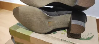 Botines marrones con tacón NUEVOS