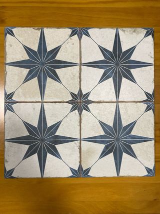 Azulejo hidraulico Vintage Peronda FS star blue