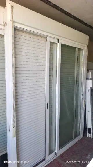 Ventana balconera aluminio corredera