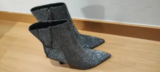 Botines plateados NUEVOS