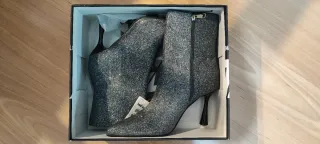 Botines plateados NUEVOS