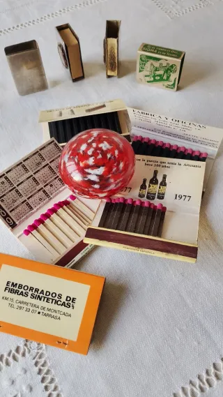 Fundas metálicas para cerillas antiguas 1913