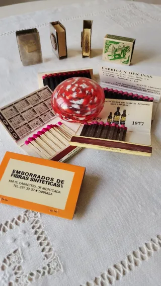 Fundas metálicas para cerillas antiguas 1913