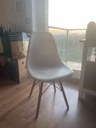 4 Silla comedor blanca Ikea
