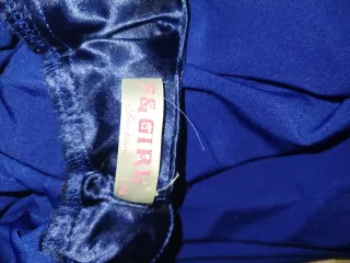 Abito vestito da sera blu con strass L/XL