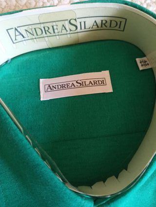 Camicia Verde Smeraldo Andrea Silardi Tg L-XL
