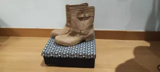 Botines camel nuevos