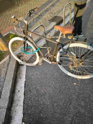 Bicicleta urbana negra