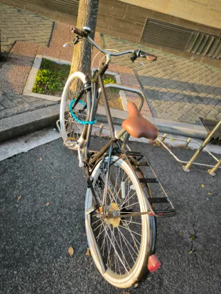 Bicicleta urbana negra