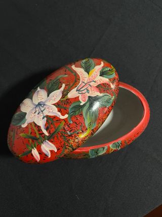 Caja joyero cerámica pintada a mano