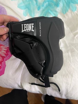 Casco Boxeo Leone Talla M Negro