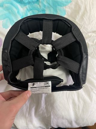 Casco Boxeo Leone Talla M Negro