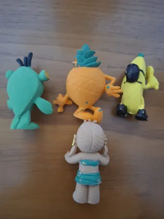 Lote de 4 figuras de los Fruitis vintage, 1989