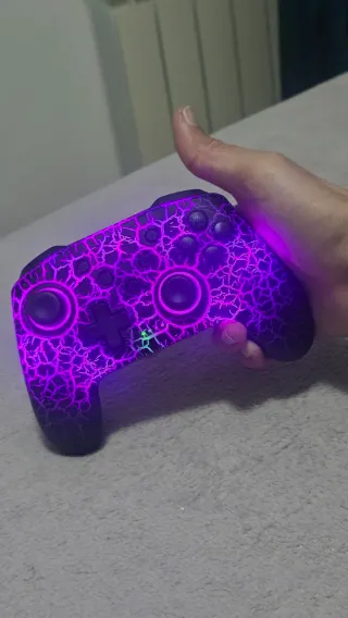 Mando Gamer Negro con Luces LED nintendo Switch