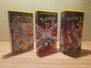 Pack 3 Películas Pokémon VHS (Español)