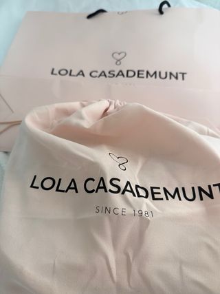 Bolso Lola Casademunt Dorado Nuevo con etiquetas