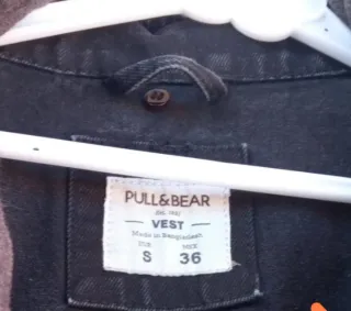 Chaleco vaquero con capucha Pull&Bear Talla S