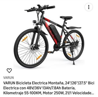 Bicicleta Eléctrica VARUN Montaña 24/26/27.5