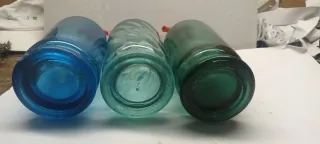 Lote 3  Sifones de colores, no pintados