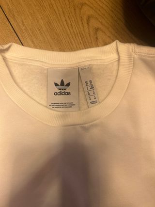 Sudadera Adidas Gris y Blanca