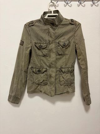 Chaqueta militar verde talla S