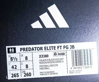 Adidas Predator Belligold Edición Limitada Talla 3