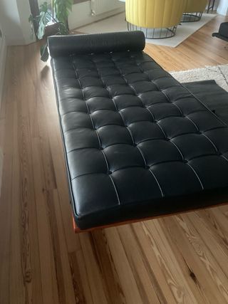 Daybed de piel negro