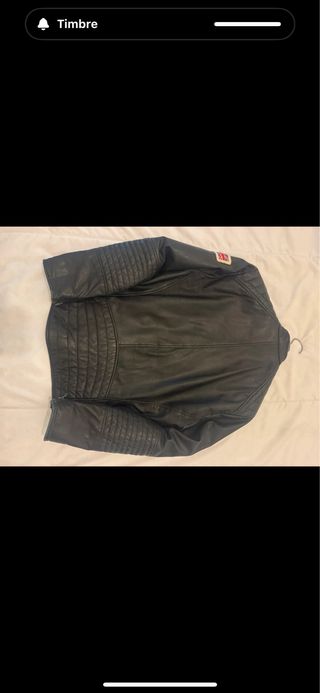 Chaqueta de piel Pepe Jeans negra