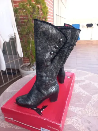 Botas José Saez Piel Talla 36 Mujer