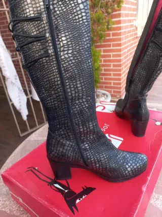 Botas José Saez Piel Talla 36 Mujer
